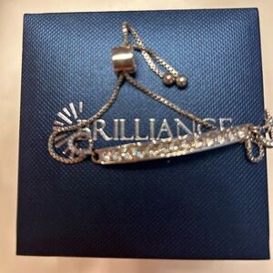 SVAROVSKI CRYSTAL BRACELET “SHINE BRIGHT”SLIDER BRACELET- EUC